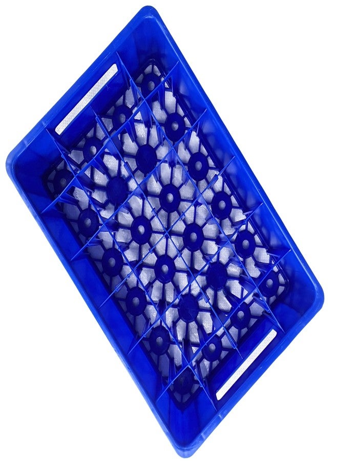 SINGHAL Plastic 24 Bottle Holding Plastic Crate 440 MM x 300 MM x 100 MM Storage Basket Box Bin - 5 Pcs - Image 2